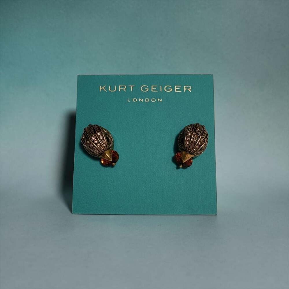 Kurt Geiger London Pave Eagle Head Stud Earrings